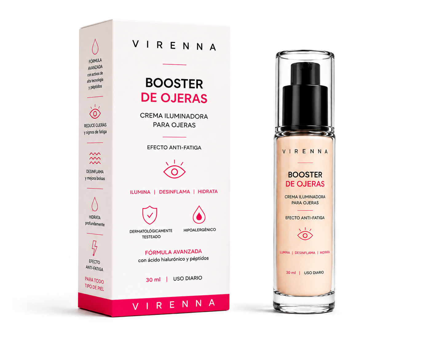 VIRENNA Booster de Ojeras — Tratamiento Anti-Fatiga